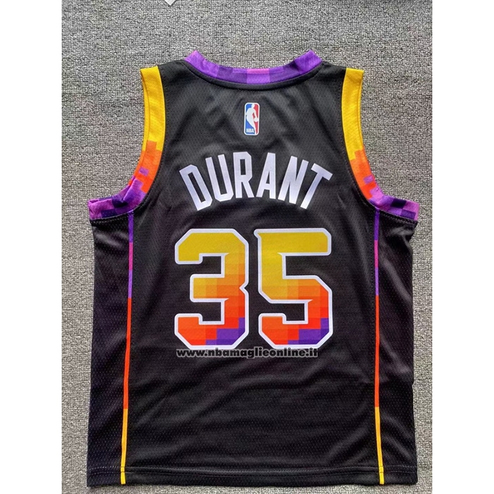 Maglia Bambino Phoenix Suns Kevin Durant #35 Statement 2022-23 Nero